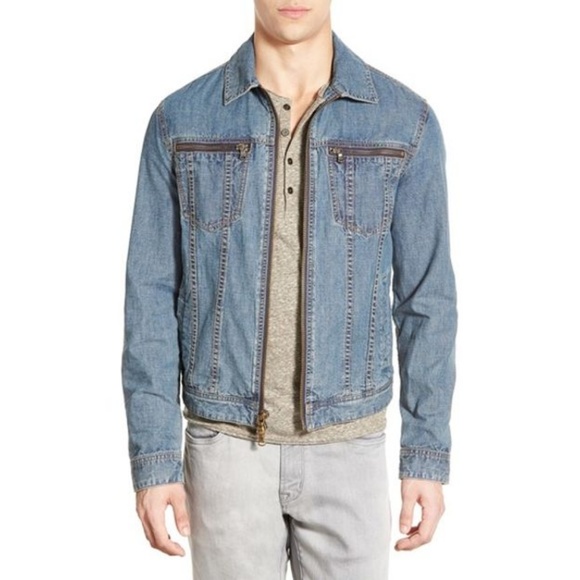 john varvatos denim trucker jacket